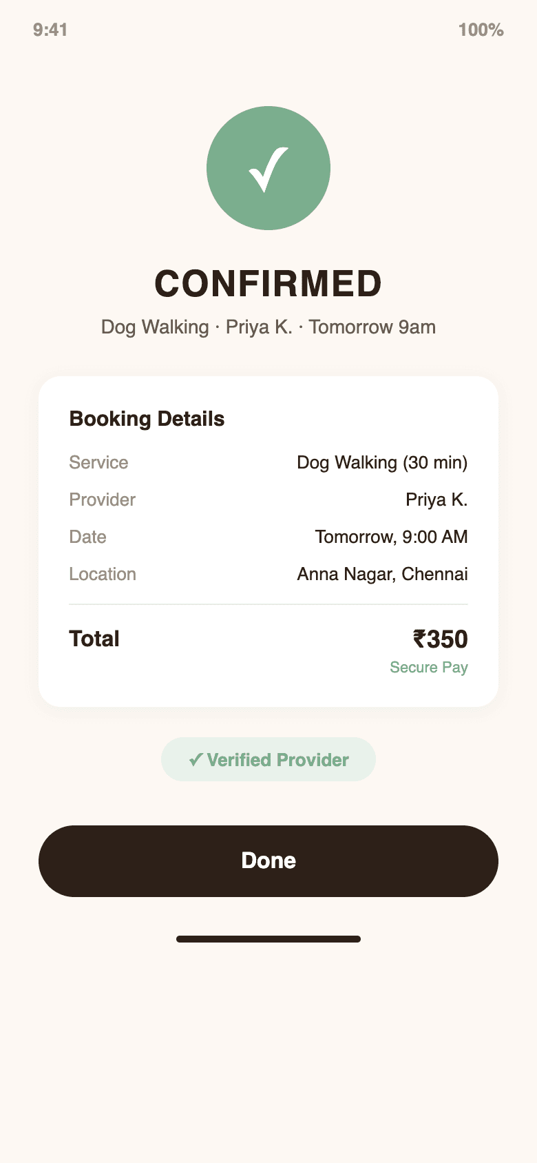 Book with transparent pricing